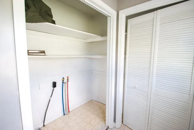 a view of a closet