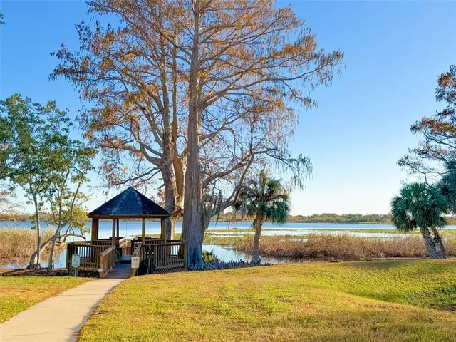 a view of a lake from a balcony