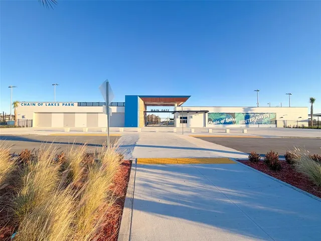 a view of a city and trees