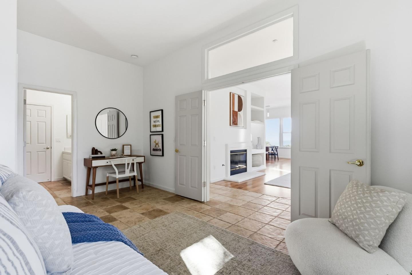 121 Cliff Swallow Court Brisbane, CA 94005 - Photo 31 of 50 a living room with furniture a large window and a rug