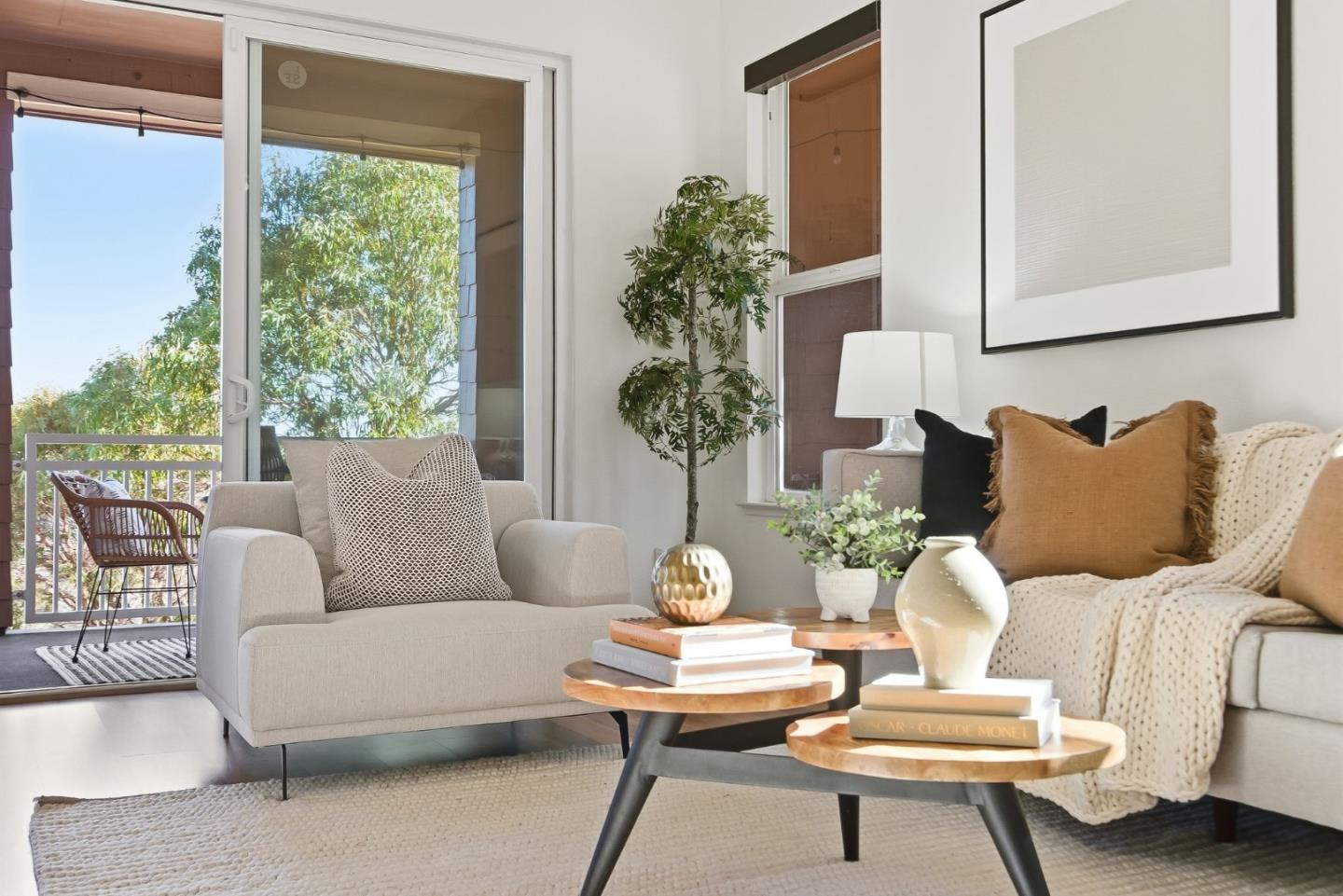 121 Cliff Swallow Court Brisbane, CA 94005 - Photo 7 of 50 a living room with furniture and a large window