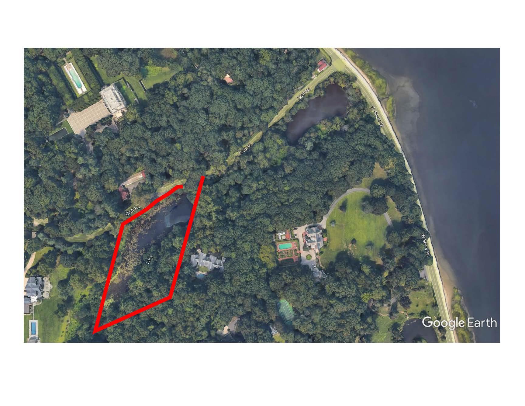 No Numer Cleft Road Mill Neck, NY 11765 - Photo 3 of 3 Aerial map of property and surrounding area