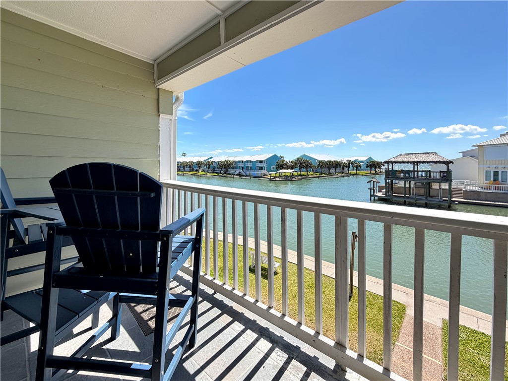 2290 North Fulton Beach Road, Unit 214 Rockport, TX 78382 - Photo 29 of 29 a view of balcony with furniture