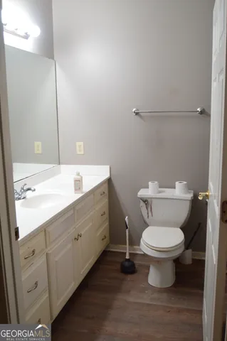 a bathroom with a sink and a toilet