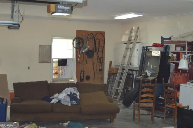 a room with musical instruments