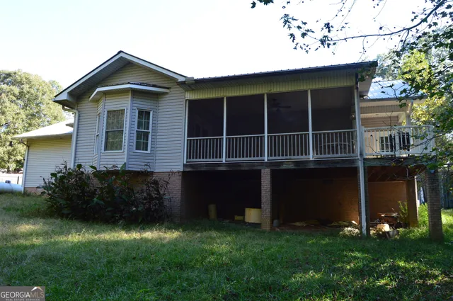 a front view of a house with a window