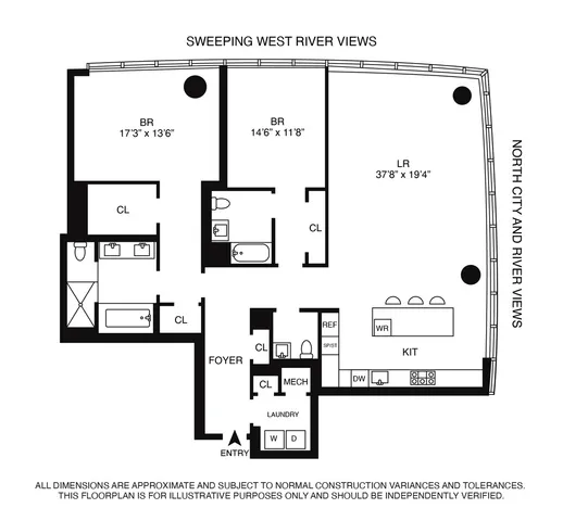 $4,595,000 | 15 Hudson Yards, Unit 64D | Hudson Yards