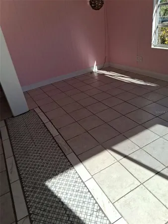 a view of a garage