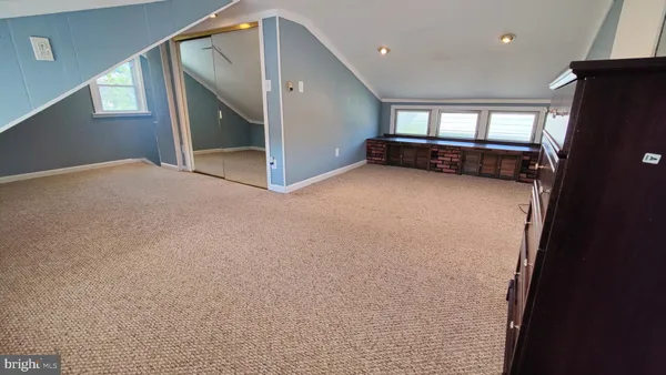 a view of hallway with stairs