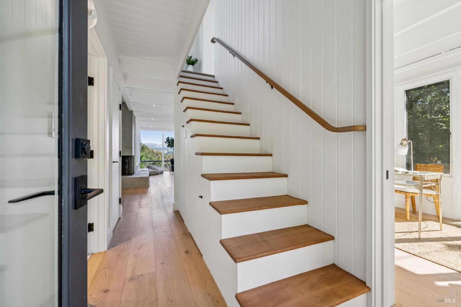 485 Scenic Road Fairfax, CA 94930 - Photo 44 of 75 a view of entryway and hall with wooden floor
