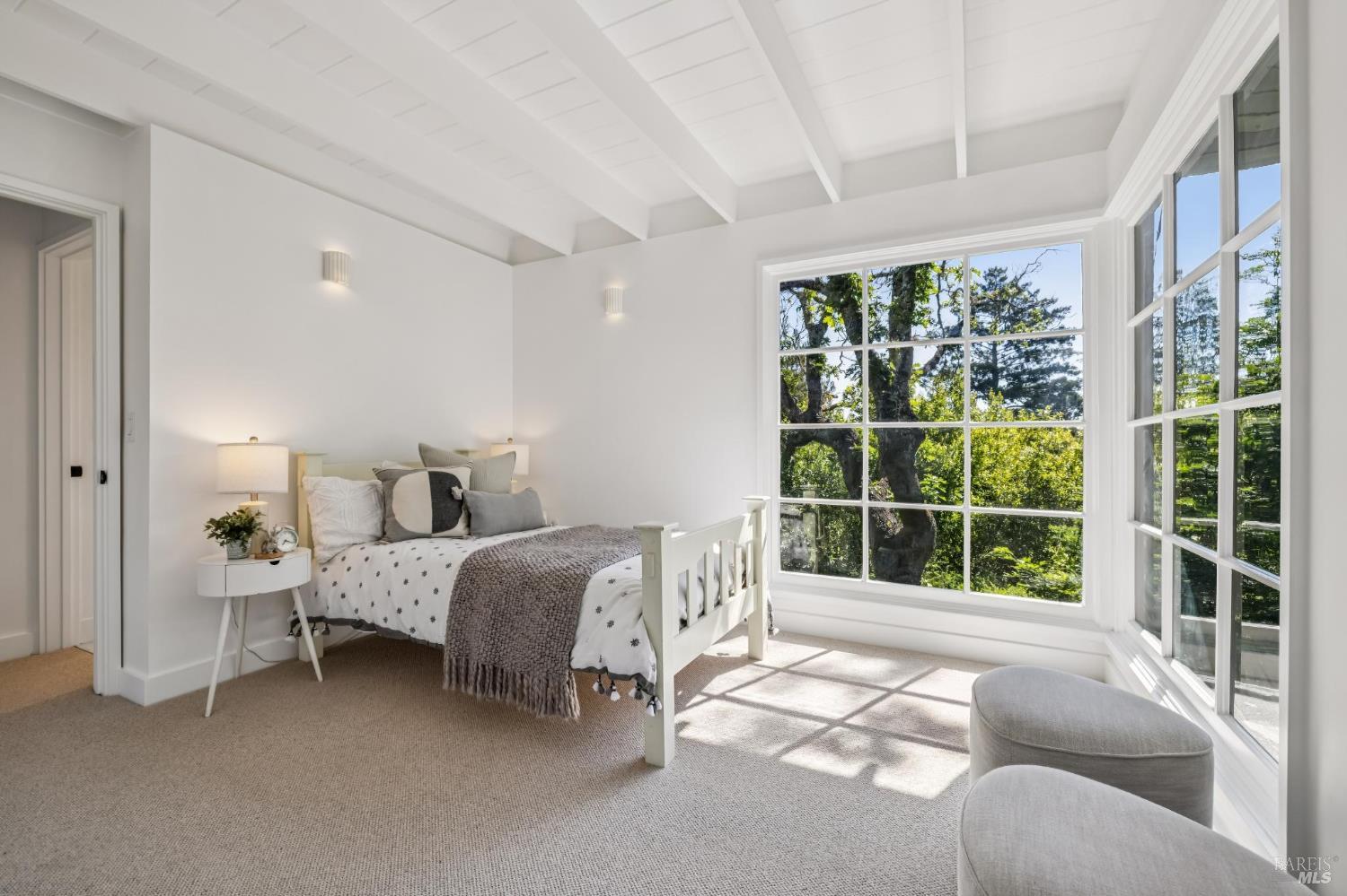 485 Scenic Road Fairfax, CA 94930 - Photo 56 of 75 a bed room with a bed and a window