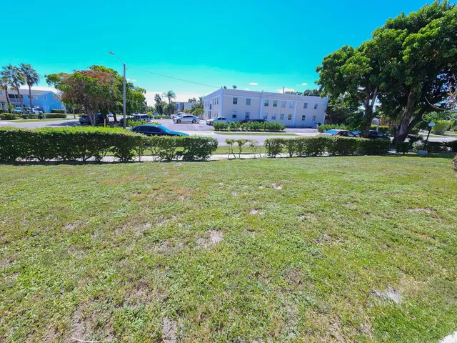 a view of a house with a yard and a large tree