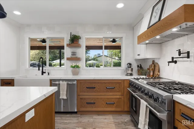 a view of hallway with wooden floor