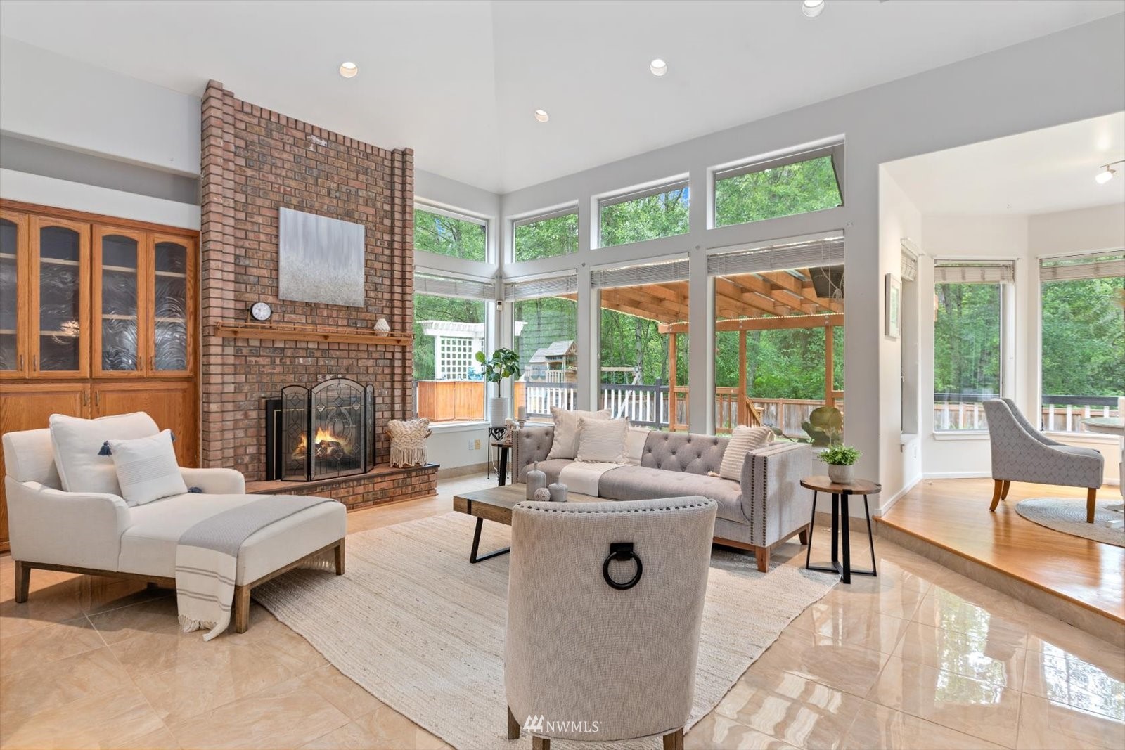 13629 3rd Drive Southeast Everett, WA 98208 - Photo 33 of 40 a living room with furniture and a fireplace
