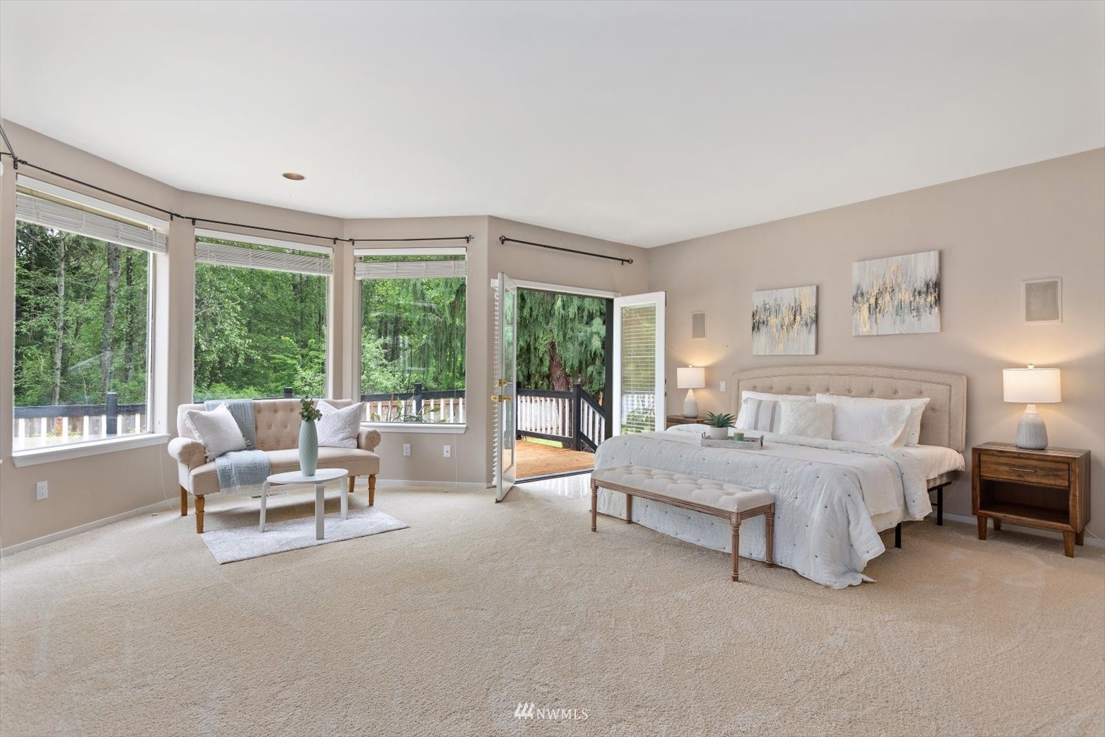 13629 3rd Drive Southeast Everett, WA 98208 - Photo 10 of 40 a bedroom with furniture and large windows