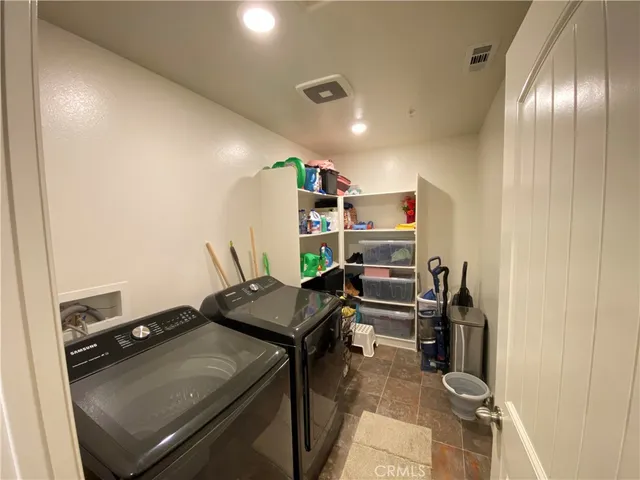 a workspace with furniture