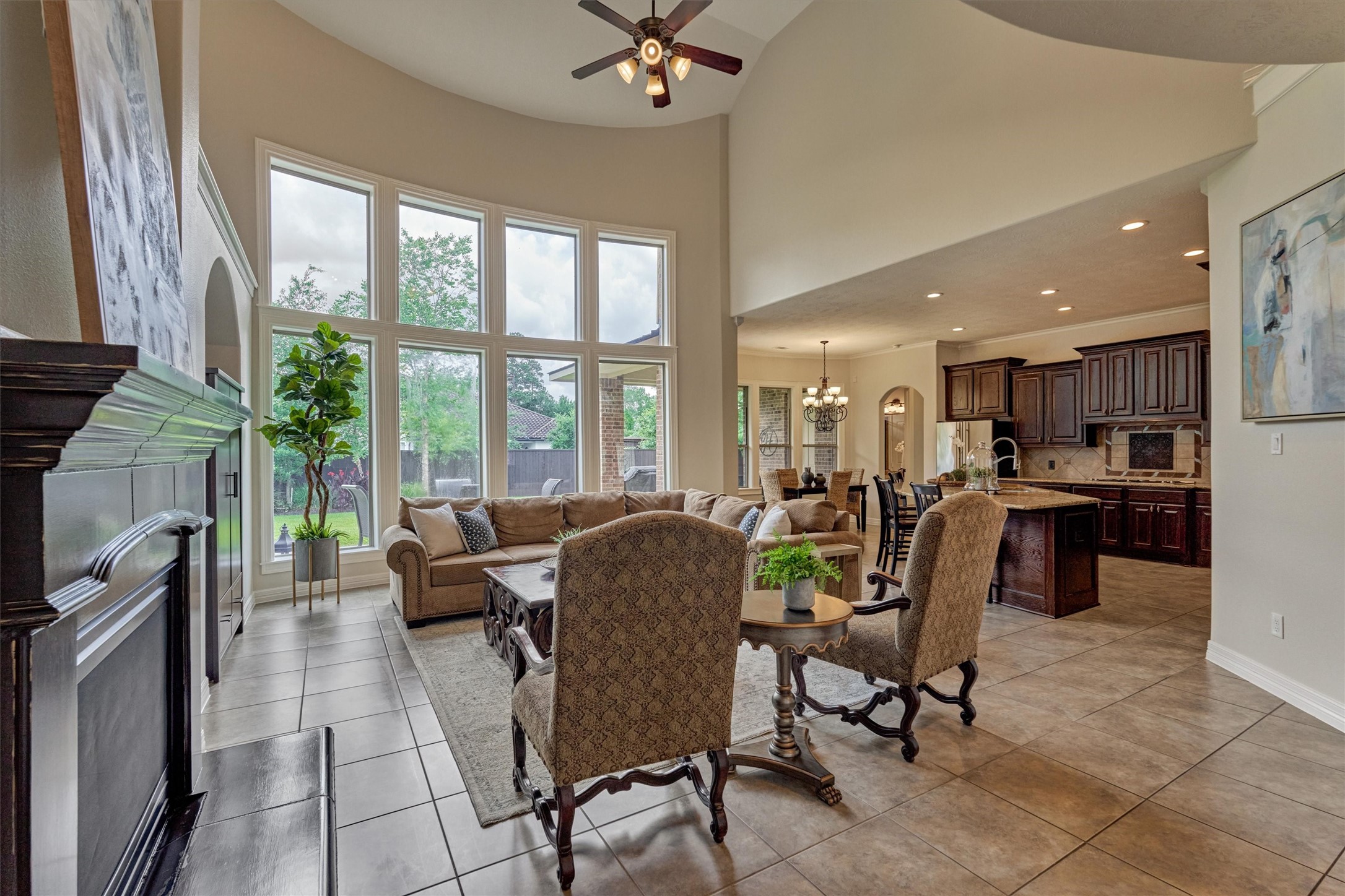 67 South Sage Sparrow Circle Spring, TX 77389 - Photo 34 of 49 a view of a dining room with furniture window and outside view