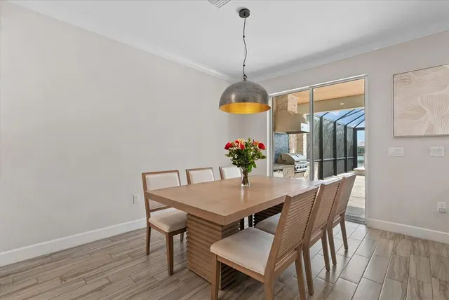 a bathroom with a sink and vanity