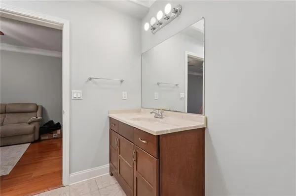 a view of an outdoor space and tennis court