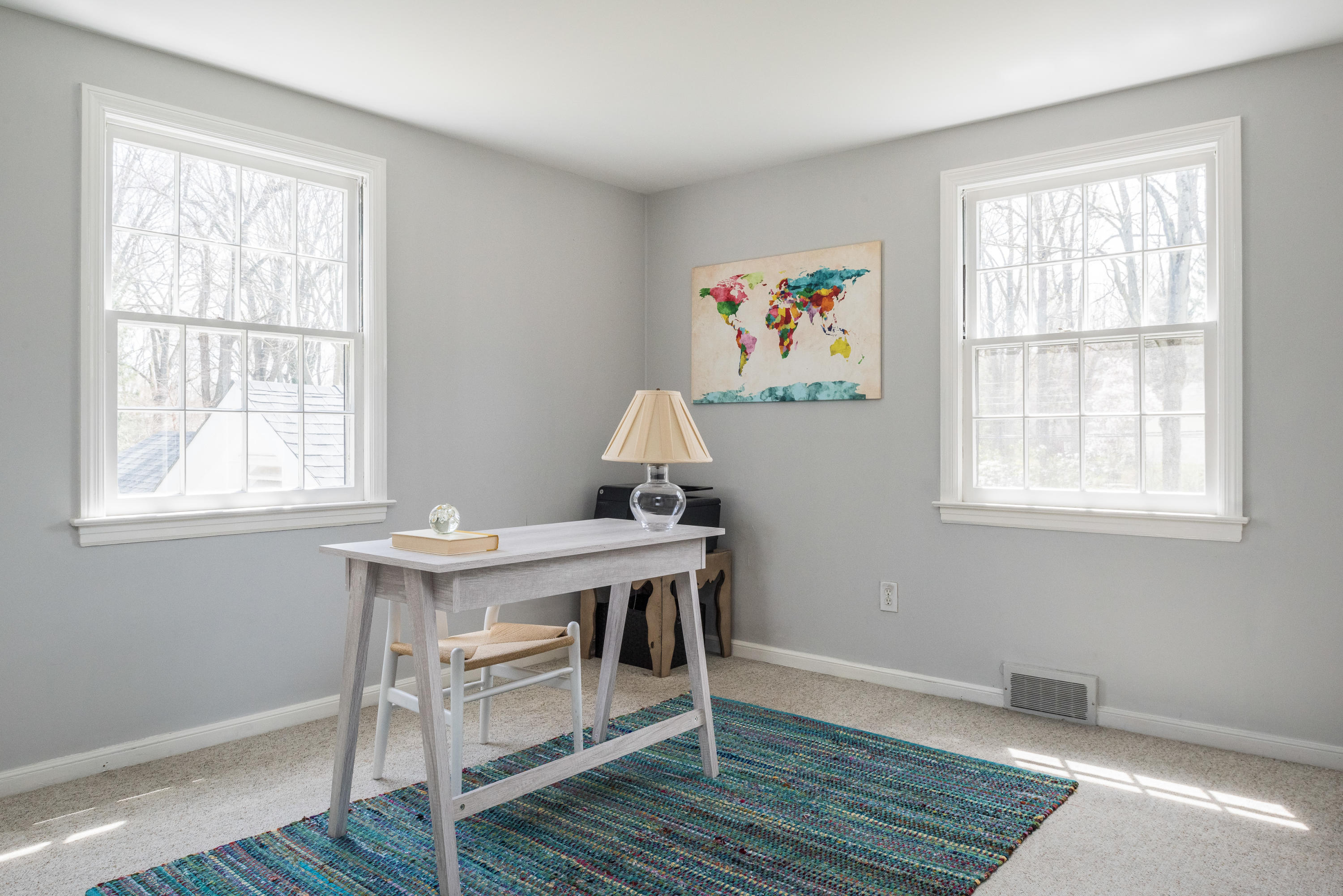 3 Haskell Lane Darien, CT 06820 - Photo 12 of 21 a workspace with wooden floor and a window