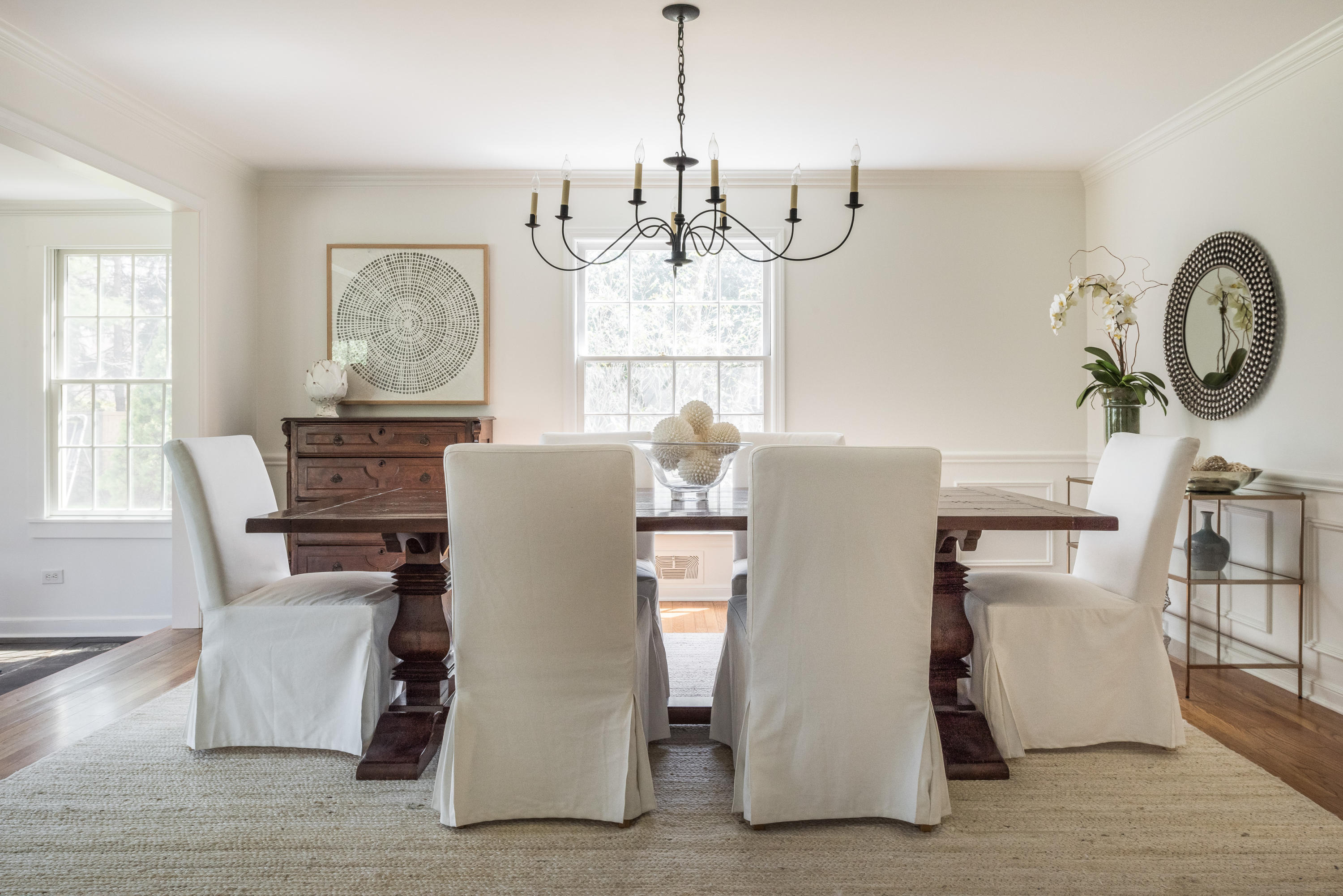 3 Haskell Lane Darien, CT 06820 - Photo 3 of 21 a view of a dining room with furniture window and wooden floor