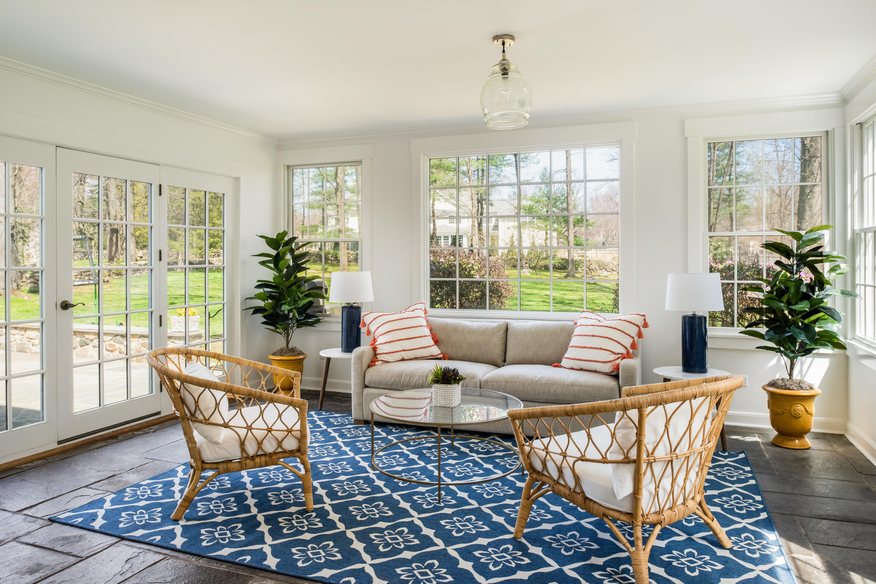 3 Haskell Lane Darien, CT 06820 - Photo 4 of 21 a living room with furniture and a large window