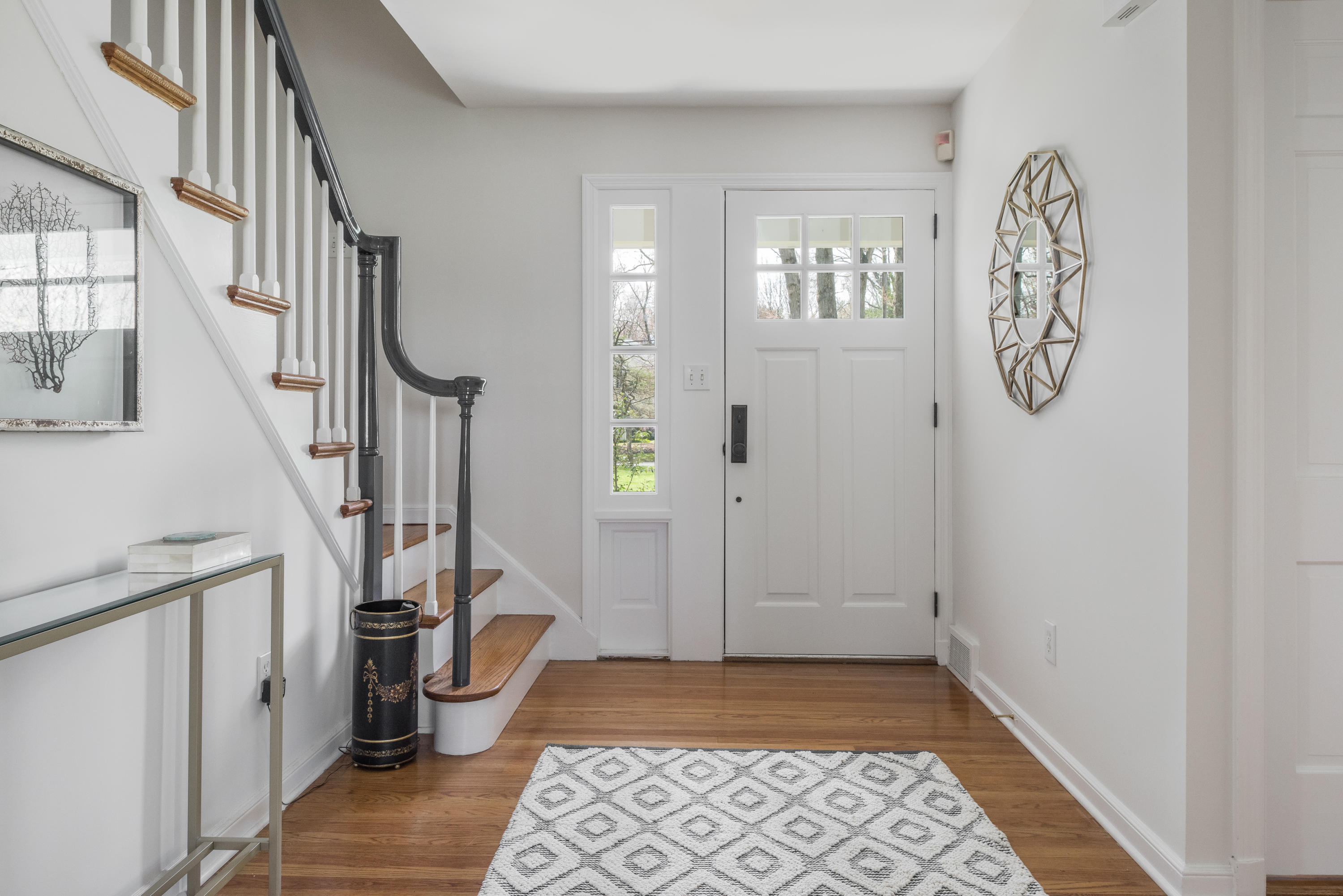 3 Haskell Lane Darien, CT 06820 - Photo 5 of 21 a view of an entryway with wooden floor