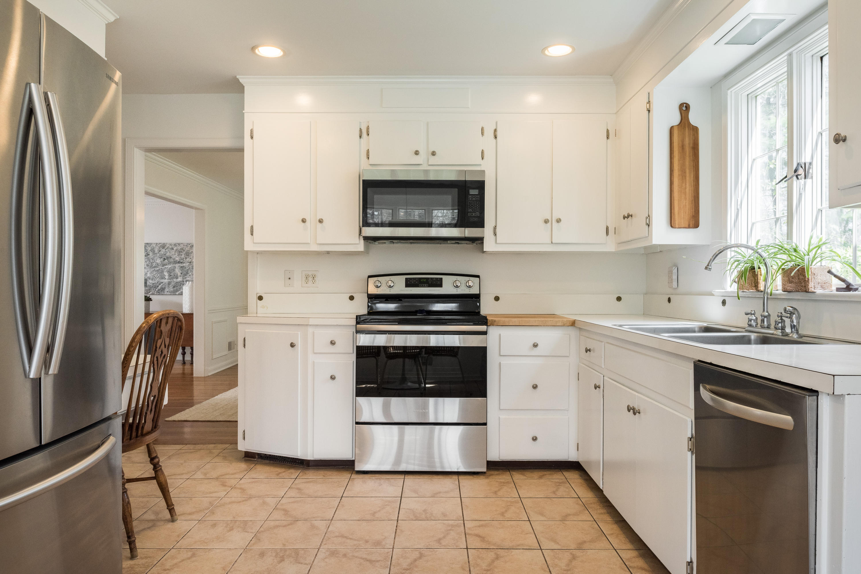 3 Haskell Lane Darien, CT 06820 - Photo 8 of 21 a kitchen with cabinets and stainless steel appliances