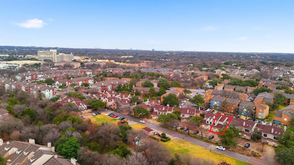 5619 Preston Oaks Road, Unit 305 Dallas, TX 75254 - Photo 28 of 35 an aerial view of multiple house