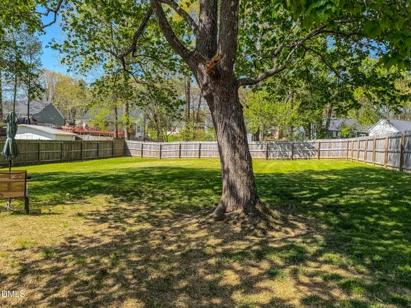 a view of a backyard with a garden