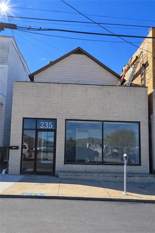 a view of entrance front of house