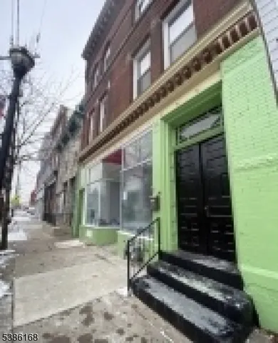 a front view of a building