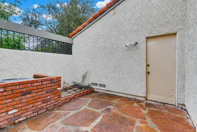 a backyard of a house