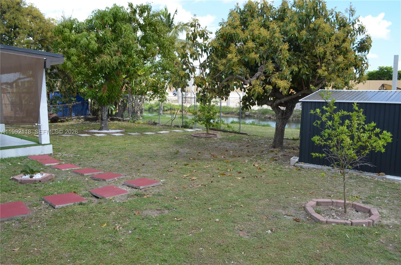 29925 Southwest 143rd Court Homestead, FL 33033 - Photo 30 of 40 a backyard of a house with lots of green space