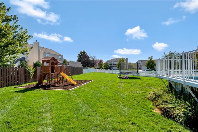 25405 Spring Street Manhattan, IL 60442 - Photo 34 of 36 a view of a garden with a slide