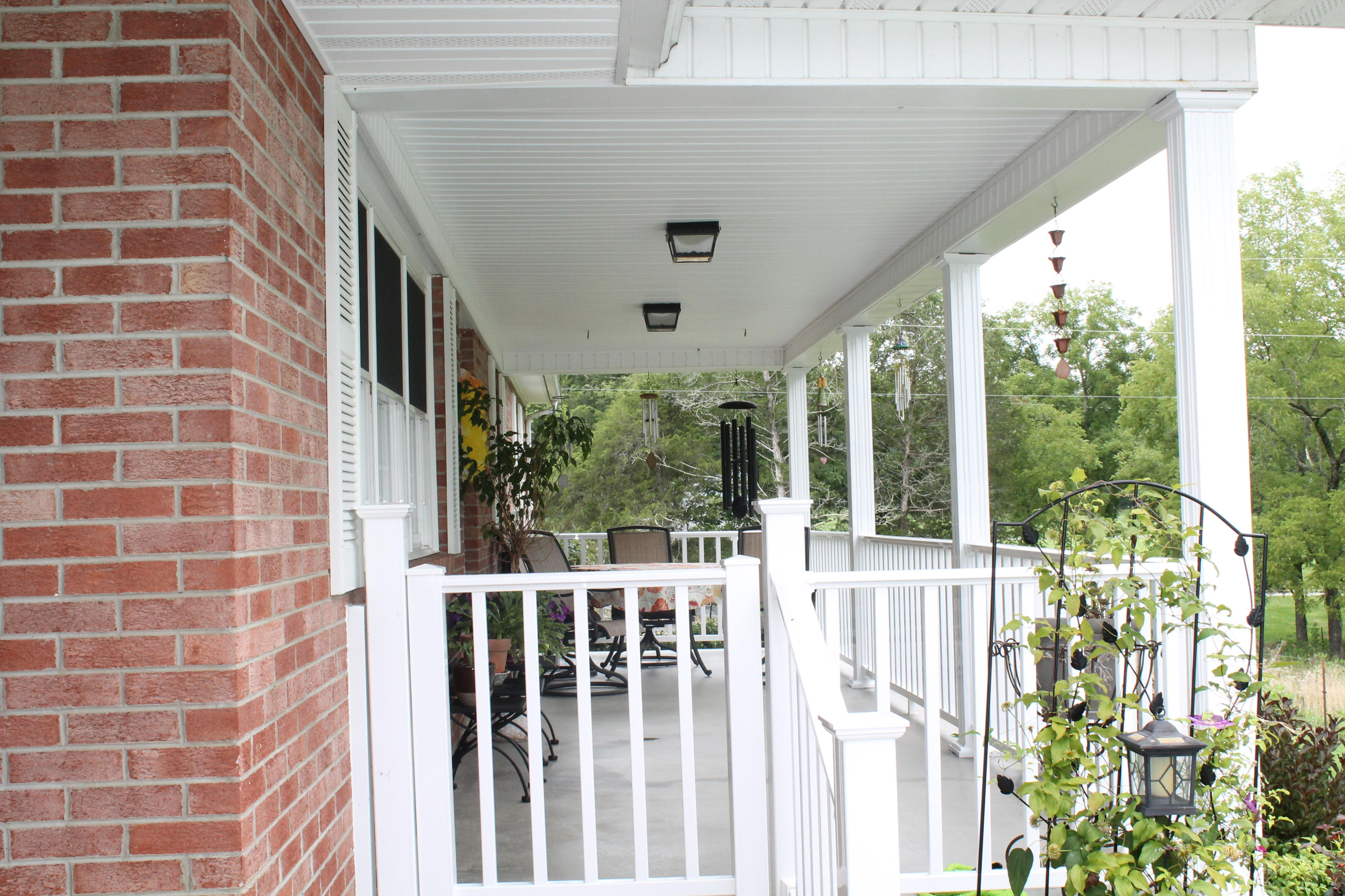 Covered front porch