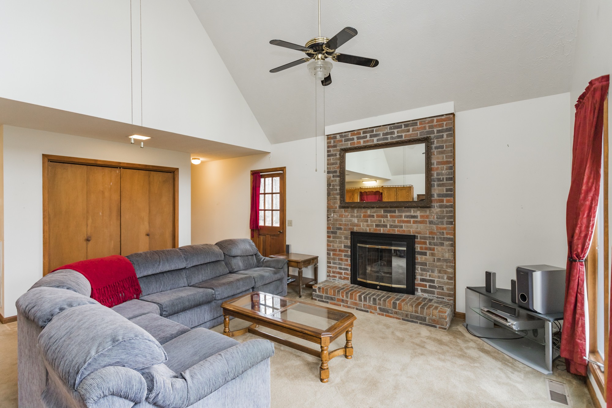 338 Black Road Dickson, TN 37055 - Photo 3 of 22 a living room with furniture and a fireplace