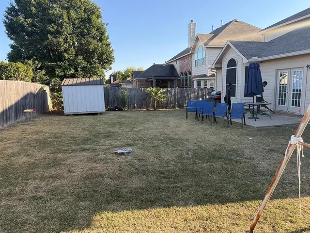 a view of a house with a patio