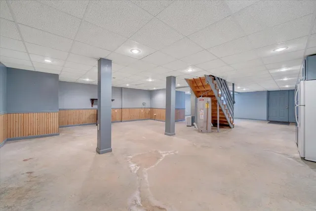 a view of a yard with an outdoor space