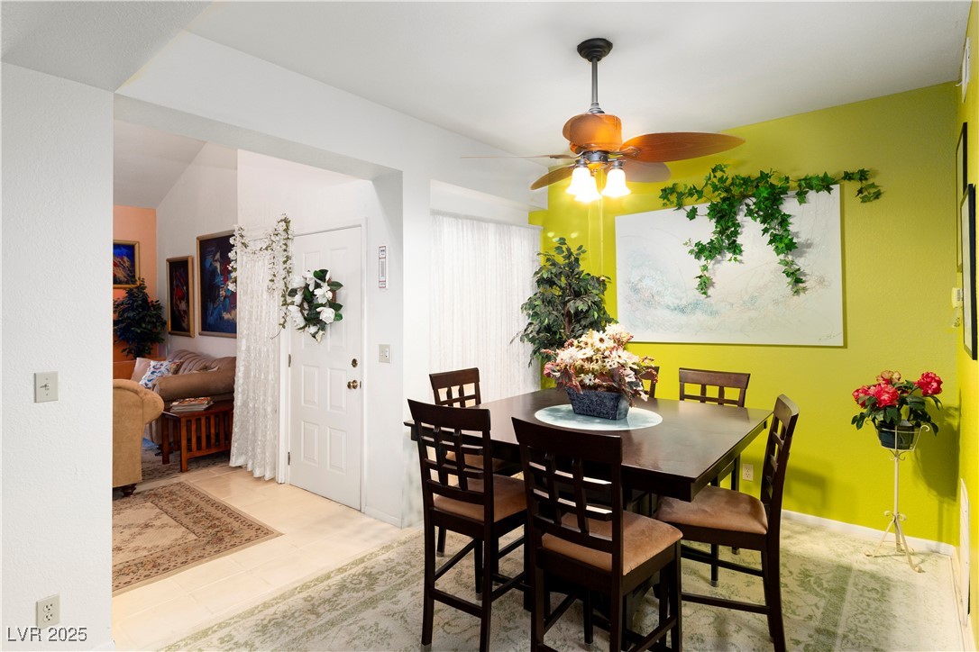3859 Desert Marina Drive, Unit 257 Laughlin, NV 89029 - Photo 11 of 89 Dining space with a ceiling fan