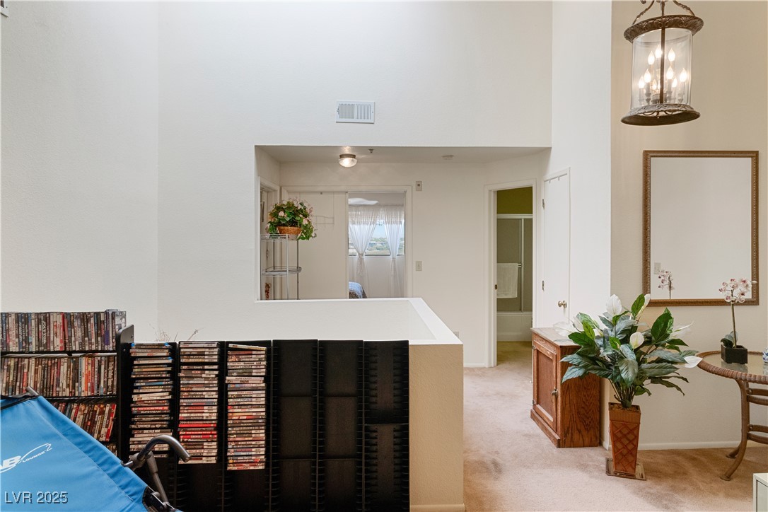 3859 Desert Marina Drive, Unit 257 Laughlin, NV 89029 - Photo 44 of 89 Upstairs Loft Living area with carpet flooring and