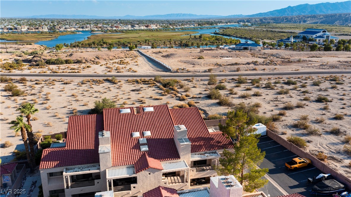 3859 Desert Marina Drive, Unit 257 Laughlin, NV 89029 - Photo 70 of 89 Bird's eye view of a water and mountain view