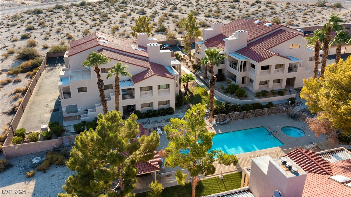 3859 Desert Marina Drive, Unit 257 Laughlin, NV 89029 - Photo 88 of 89 Aerial view of one of the 4 community pools, this