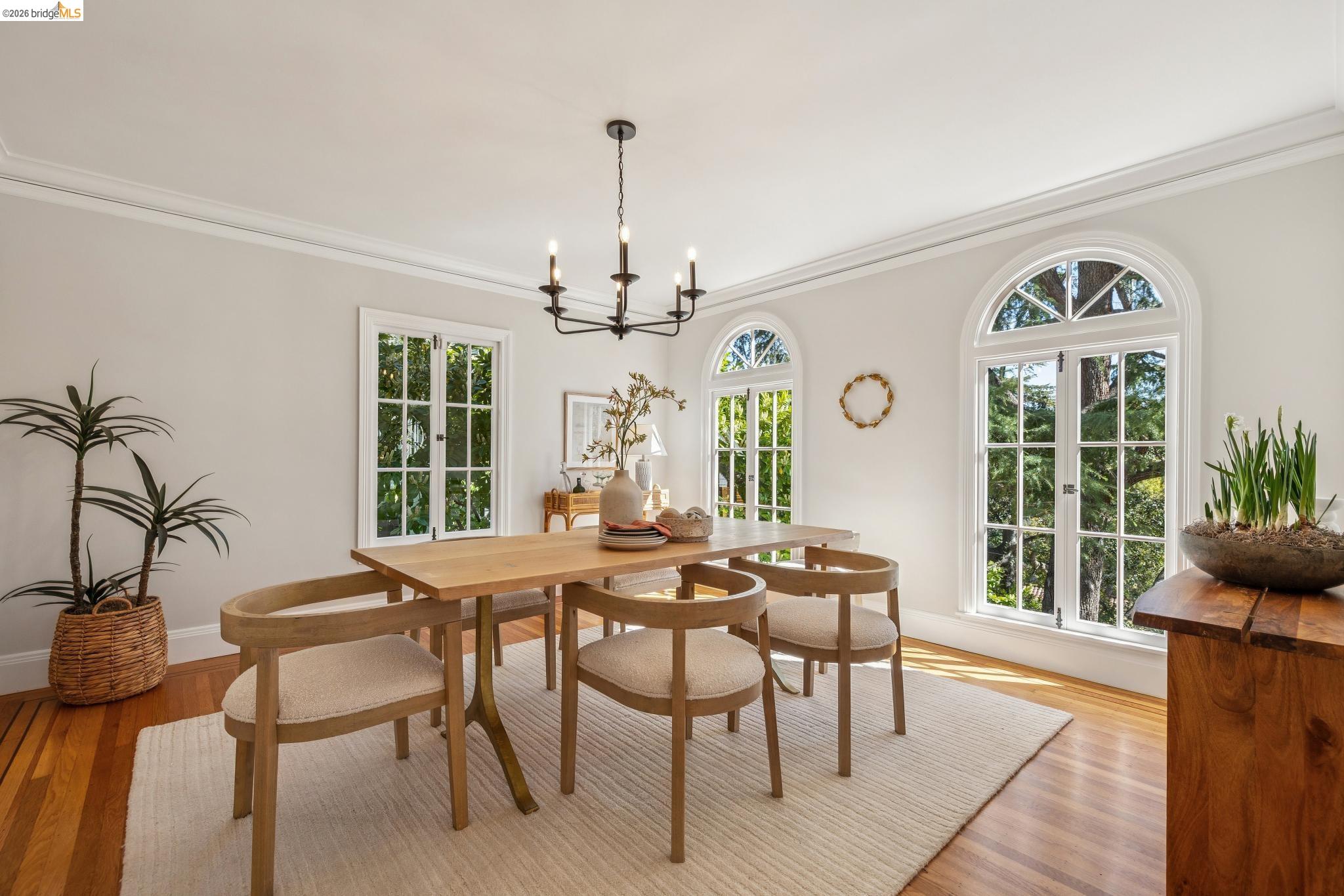 900 Rosemount Road Oakland, CA 94610 - Photo 22 of 59 a view of a dining room with furniture window and outside view