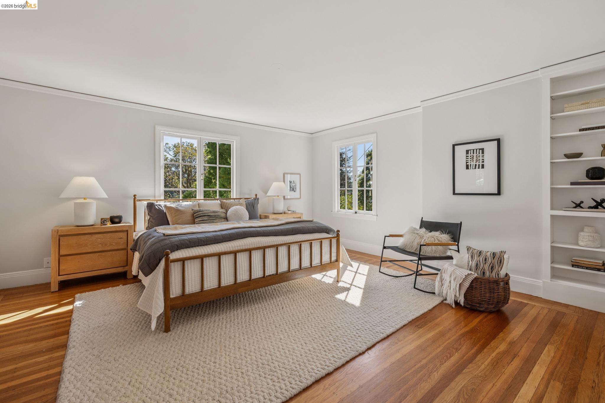 900 Rosemount Road Oakland, CA 94610 - Photo 43 of 59 a bedroom with furniture and a window