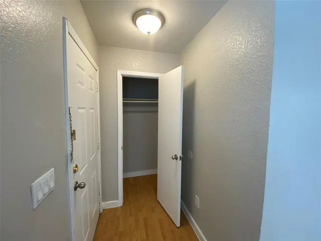 a view of a closet