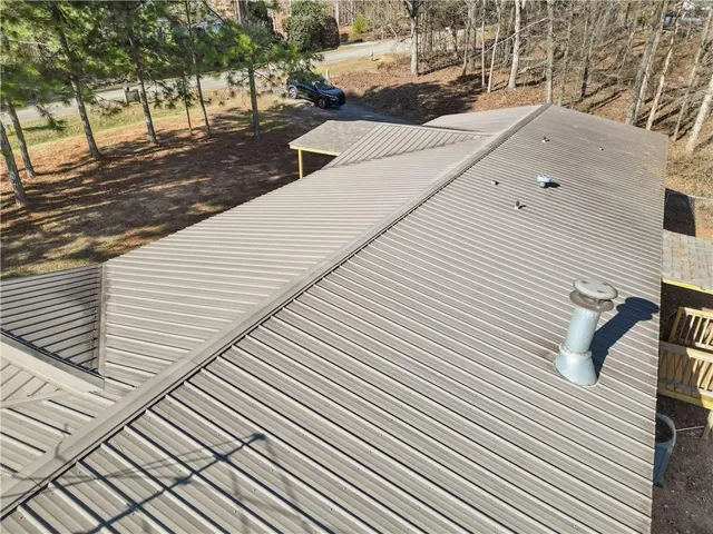 a view of a street with houses