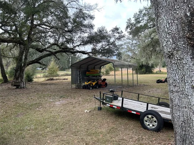 a car parked in front of a house