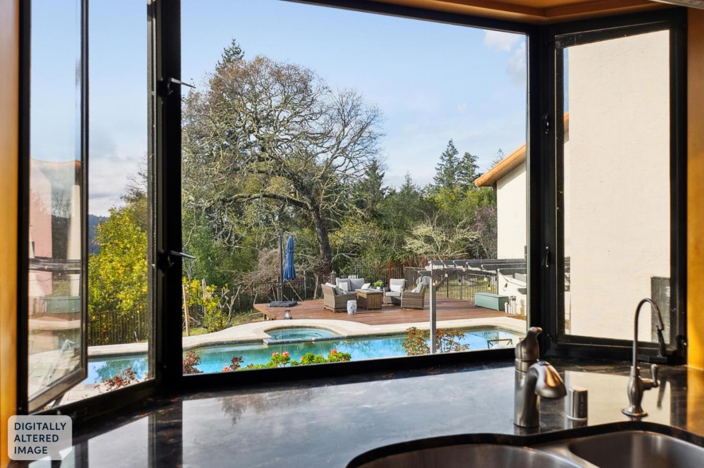 600 Ridge Top Road Los Gatos, CA 95033 - Photo 24 of 81 a view of swimming pool from a balcony