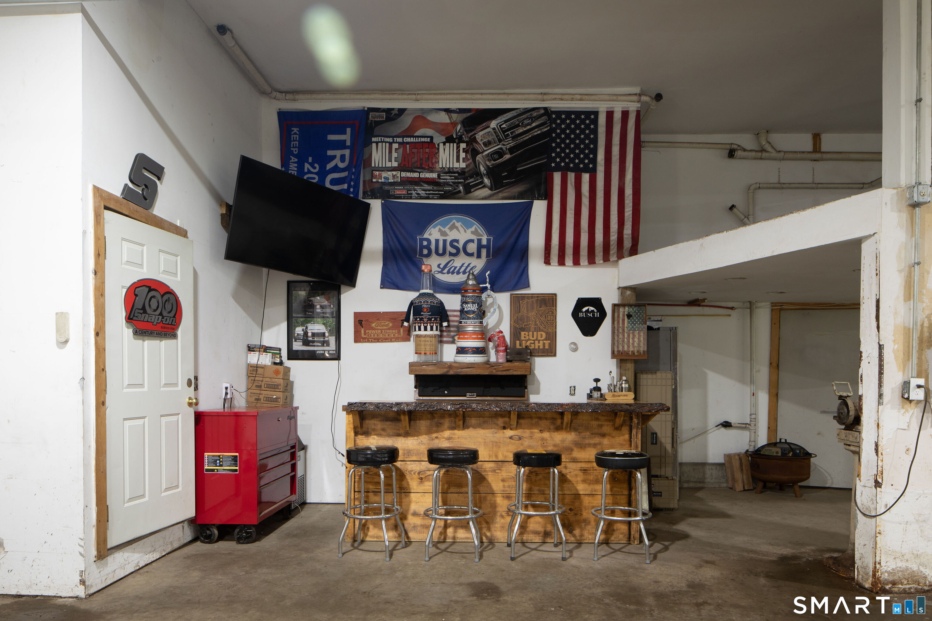 155 Winchester Road Norfolk, CT 06058 - Photo 7 of 27 Custom built bar in the garage